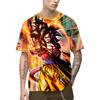 2024 Summer Men New Hot Anime Goku Vegeta All Over Print Cosplay Men Street T-Shirts Unisex Top Short Sleeve
