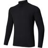 Solid Color Round Neck Pullover Long Sleeve Knit Sweater Men Sweater Black 152447418R-3