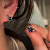 Personality Versatile Blue Star Ear Buckle Female Sweet Cool Spice Girl Temperament Niche Design Sense Earrings Earrings