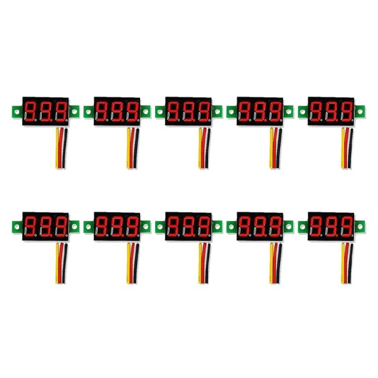10Pcs Mini Digital 0.28" 3 Wire LED Panel Display Voltage Tester Voltmeter