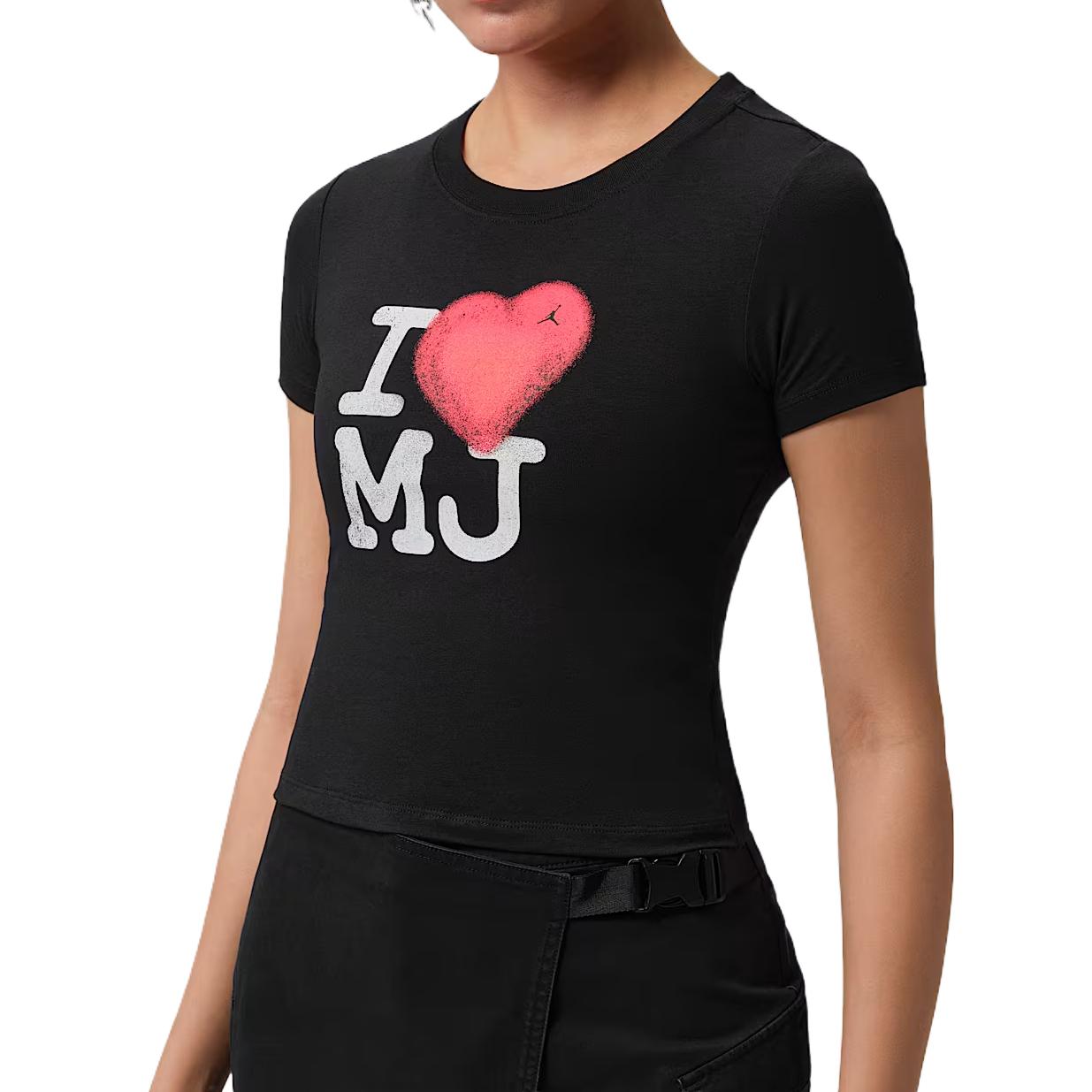 Jordan Flight Fitted Crew Neck Cotton Regular T-Shirt Women tops IR0771-010 S