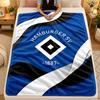 Flannel BlanketHamburger SV Football Warm Soft Throw Blanket for Indoor Sofa Bed Living Room Use