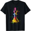Vintage Colorful Chess Piece Chess Player Retro T Shirt Men Cotton Humor Streetwear Tee Shirt Short Sleeve Unisex Loose Clothing