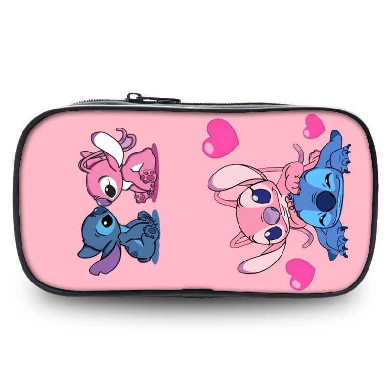Adorable Stitch Student Single Layer Pencil Case Cute Cartoon Stationery Storage Bag