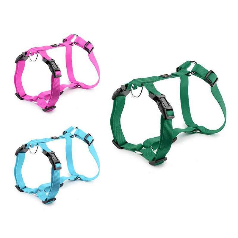 Ham Husky în formă de H pentru câine de companie, rezistent la explozii, cu curea moale pentru piept, tracțiune pentru câini de talie medie și mare, nailon durabil, accesorii pentru lesă de companie