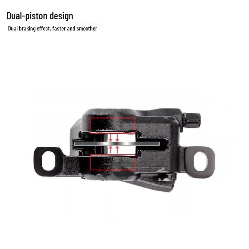 HASSNS Mountain Bike Hydraulic Disc Brakes with Metal Pads