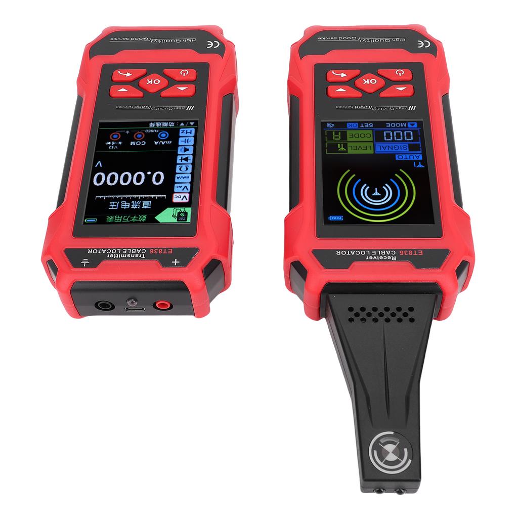 Underground Wall Cable Locator Kit with Flashlight, AC DC Voltage Detector, Electrical Cable Fault Detector, Breakpoint