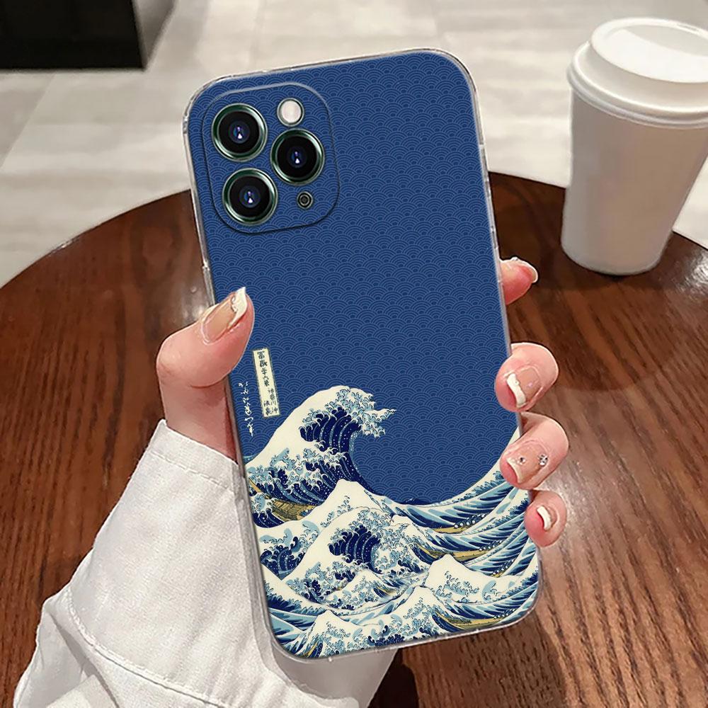 The Great Wave Katsushika Hokusai Case For Apple iPhone 17 16 15 14 13 12 11 Pro Max 16 Plus 16E 17Air 17Pro Phone Cover Funda
