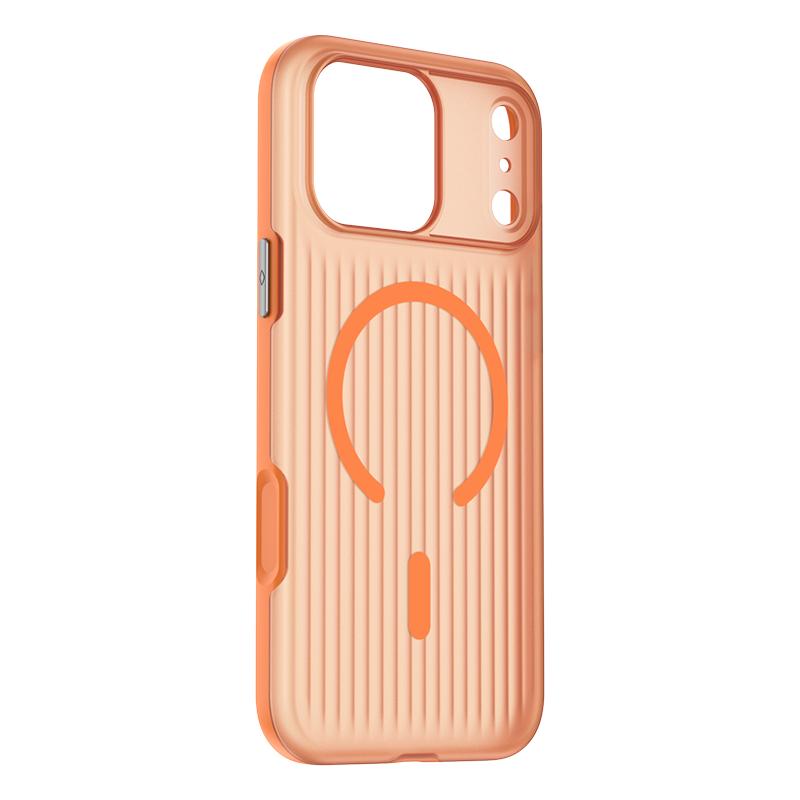 

Matte Corrugated for Magsafe Magnetic Wireless Charging Case for iPhone 17pro Max 17Pro 17 Touch Camera Button Shockproof Cover For iPhone 17