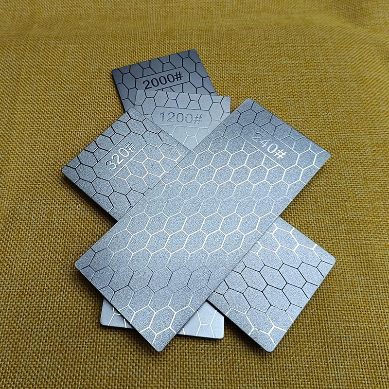 Diamond Knives Sharpening Stone 400-1000# Grindstone Knife Sharpener Ultra-thin Honeycomb Surface Whetstone