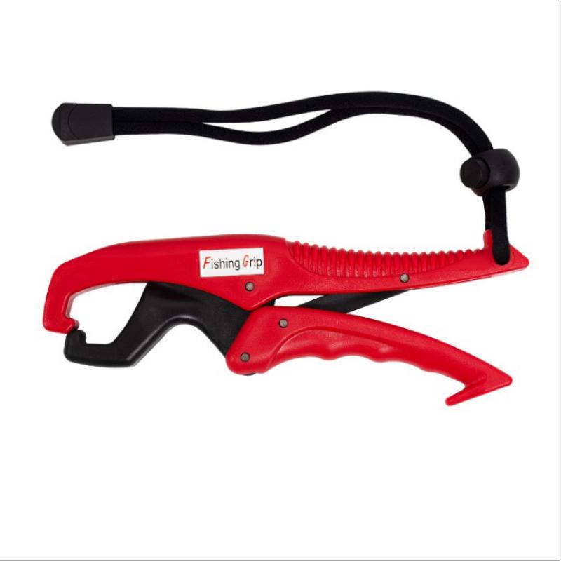ABS Plastic Fish Lip Holder Fishing Gripper Floating Lip Gripper Gripper Controller Fishing Gear Non-Slip Holder Plastic. Red
