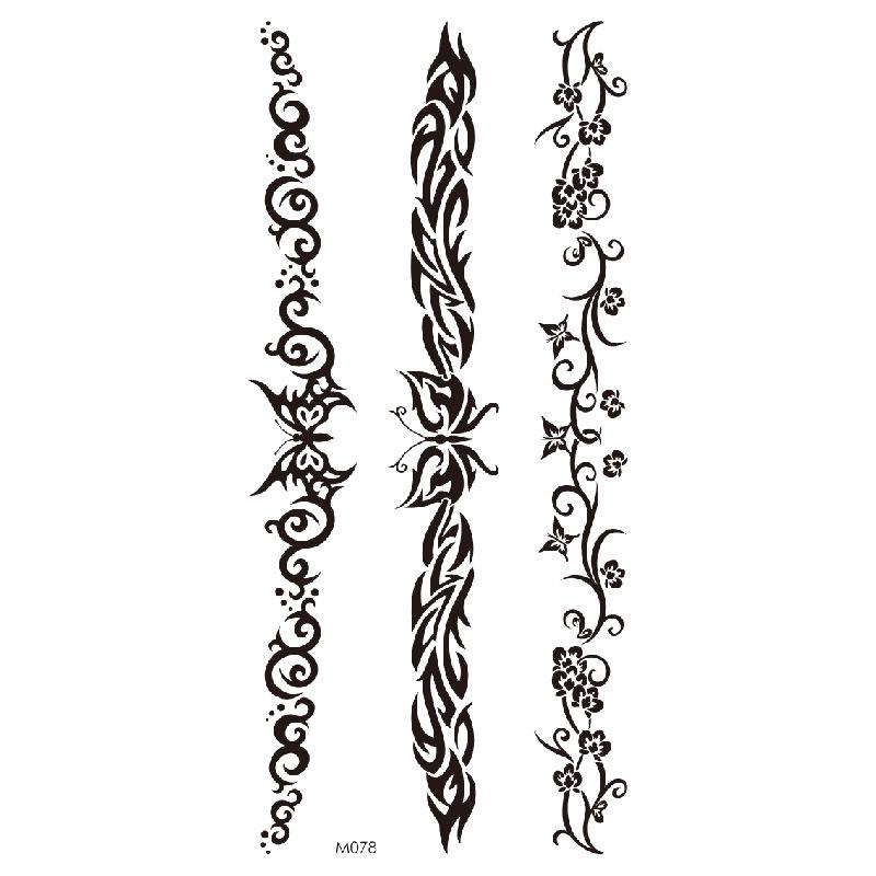 Realistic Bright Animal Totem Waterproof Rose Tattoo Stickers