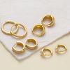 4pcs Fashion Gold Plated Hoop Earrings Set for Women Lightweight Multiple Piercing Hypoallergenic Huggie Earring Jewelry Gifts