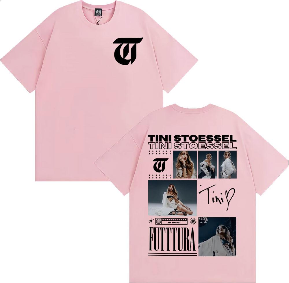 Tini Stoessel Futtura Album Tour 2025 Graphic T Shirts Men Women Clothing Fashion Aesthetic Tshirts High Quality Cotton Tshirt