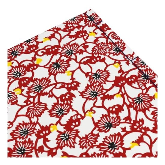 Kami-to-Wa Japanese Binding Notebook (Katazome) (Red)