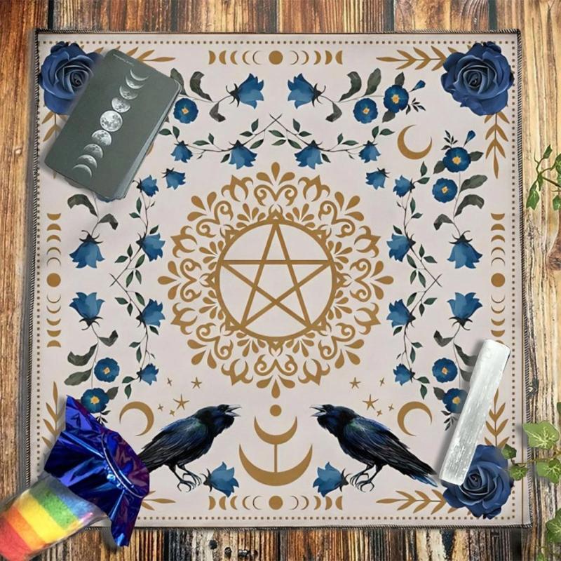 50x50/60x60/75x75cm Tarot Tablecloth Mat Divinations Board Game Oracles Card Pad