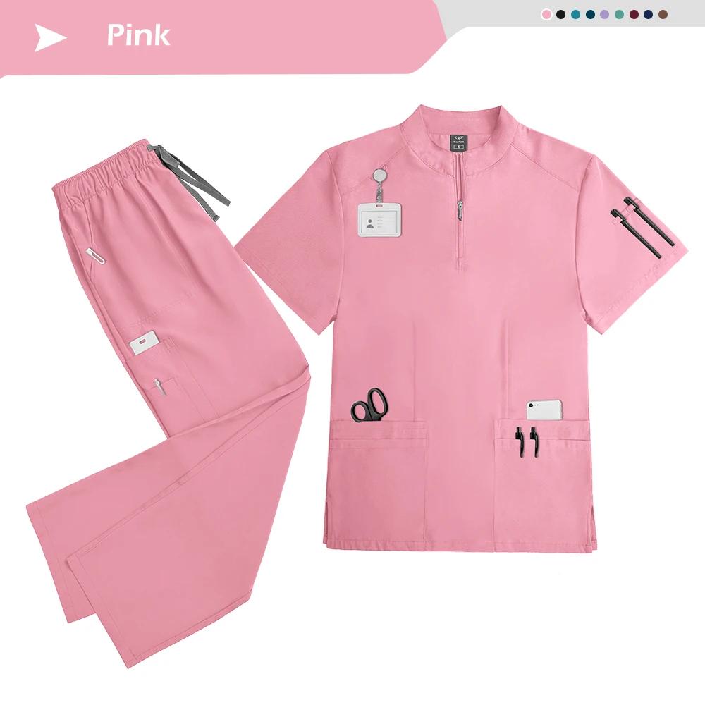Scrubs Women Beauty SPA Uniform Pet Clinic Store Veterinary Dentistry Work Clothes Set High-quality Medical Nurse Uniform Unisex