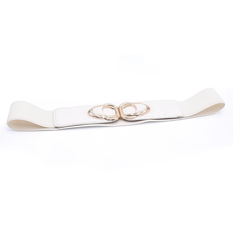 Canvas Elegant Fashion Waist Belt With Alloy Buckle For Women Office Casual