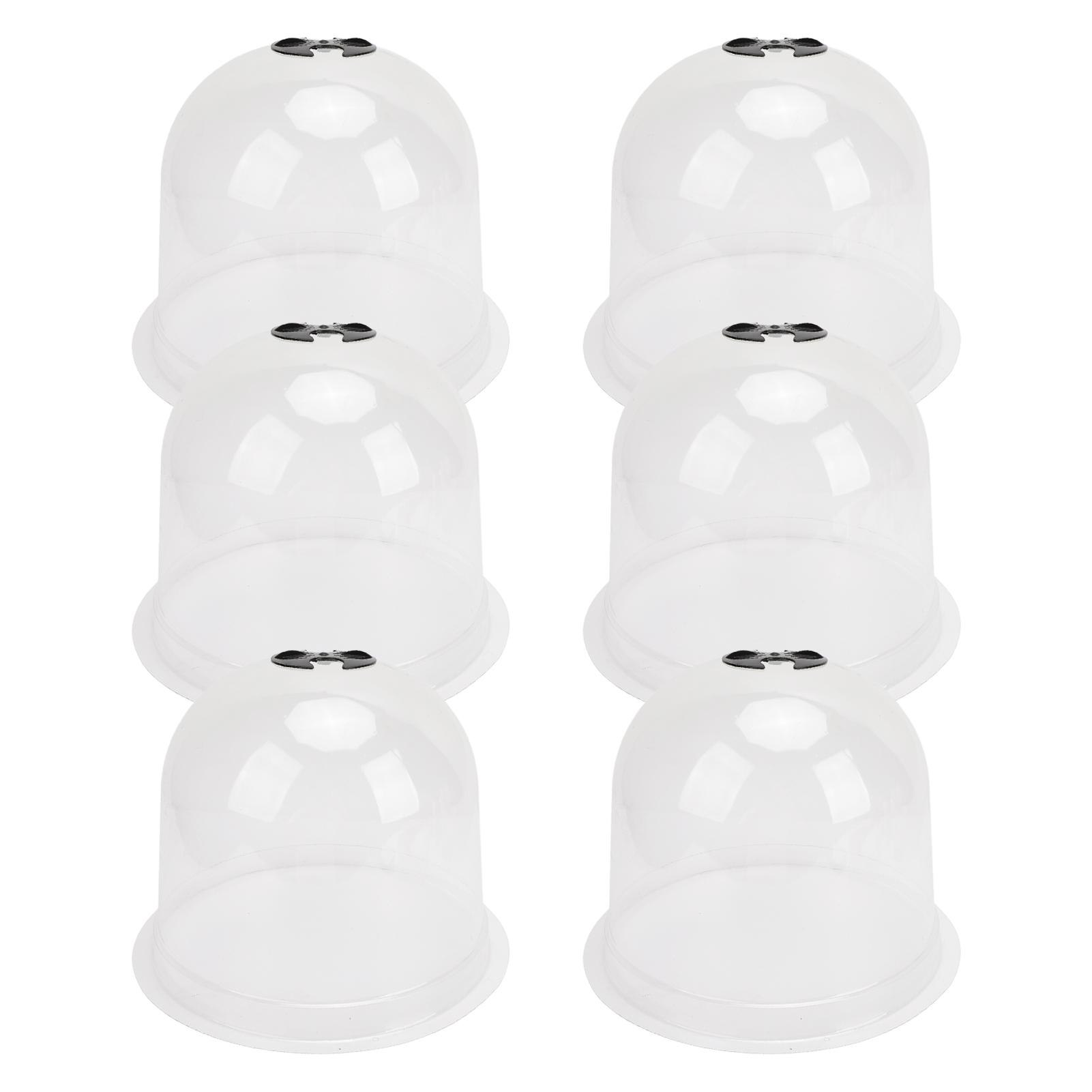 

6 шт. Садовый колпак для растений, прозрачный пластиковый дышащий защитный чехол для растений с колышками и этикетками