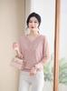 Mom's 2026 Spring Gauze Sleeve Knit Top Set for Middle-Aged & Elderly Women