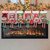 Set of 6 Christmas Giftbag Socks for Home Decoration Indoors Outdoor Hanging Stockings for Fireplaces Christmas Tree