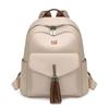 Tassel Large Capacity Outdoor Female Backpack Student Schoolbag