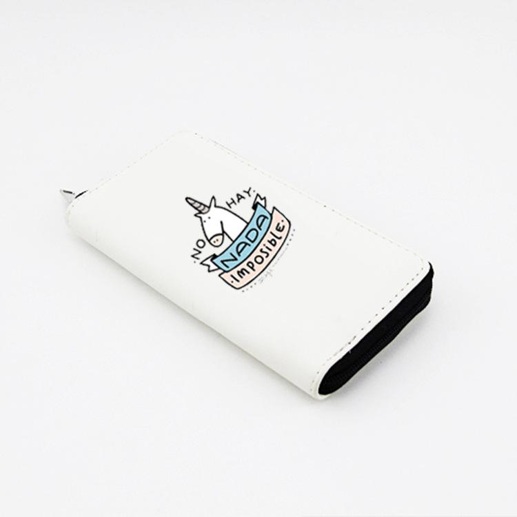 

Anime peripheral unicorn long zipper wallet, wallet clutch