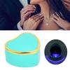 Heart Shaped Necklace Box Elegant Jewelry Display Gift Box with LED Light for Proposal Engagement