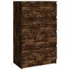 815075 vidaXL Buffet Smoked Oak 60x35x98.5 Cm Engineered Wood