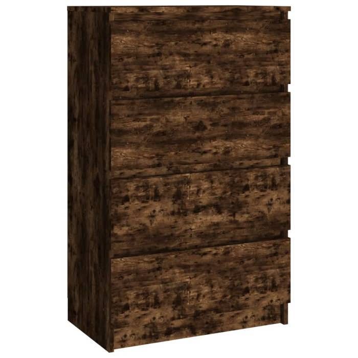 815075 vidaXL Buffet Smoked Oak 60x35x98.5 Cm Engineered Wood
