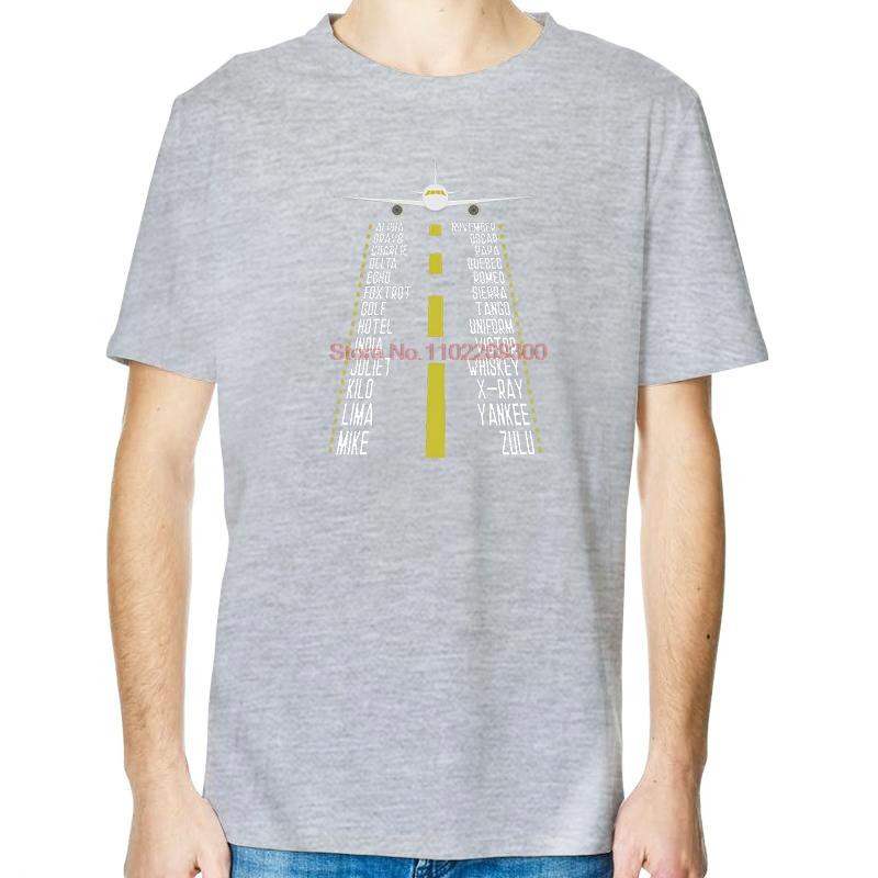 Pilots Alphabet For Flying Airplane Fashion Graphic T Shirts Summer Tees Tops Cotton Short Sleeve Tee Unisex Print T Shirt