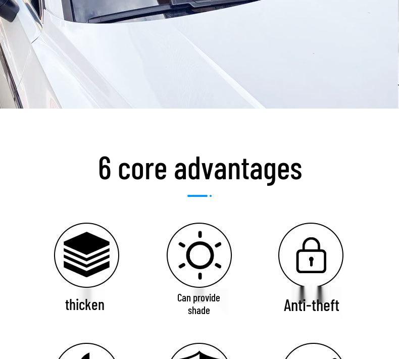 Magnetic Car Sunshade - Insulated Aluminum Windshield Snow Shield