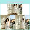 Pure Desire Polka Dot Slip Dress With Ruffle Details For Summer Casual Wear
