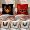 Golden P-Pontiac Pillow Case Comfort Sofa Bed Silky Elegant Invisible Zipper Decorative Cushion Cover