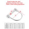 Stainless Steel Quick Release Pin Round Arch Wire Shaft Locking Pin Safety Coupler Pin Retainer Farm Trailers Wagons Lawn Garden