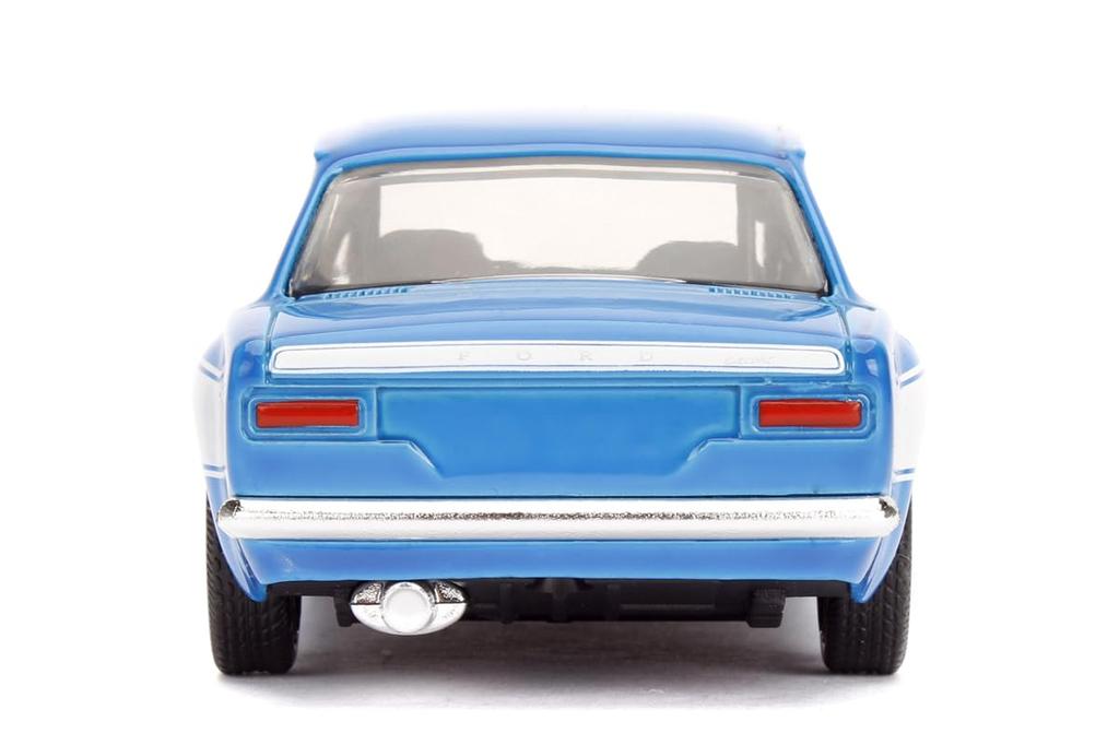 Jada Toys Fast Furious Series Brian Ford Escort Blue Finished Figure & 1/32 F&F