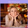 Adorable Christmas Antler Headband With Bells Cute Reindeer Ears And Bow For Festive Fun