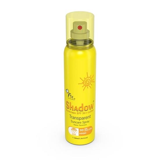Fixderma Shadow Sunscreen SPF 30+ Lotion Transparent Suncare Spray | Sun Screen Protector SPF 30 | Non Greasy & Water Resistant - 100gm