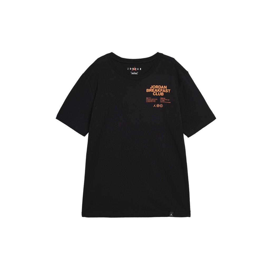 Jordan Breakfast Club T Shirts Men's Black Crew Neck Moderate Straight Fit DQ7385-010