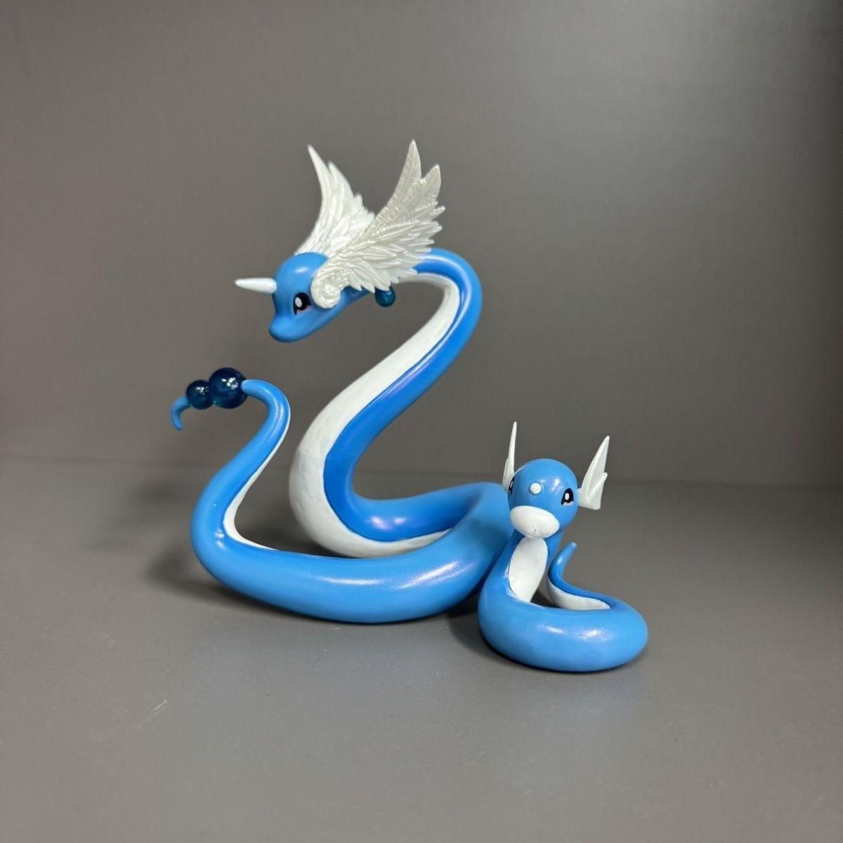 2pcs/set Dragonair + Dratini Cute Pokemon Butterfree Action Figure Toys 13cm with box
