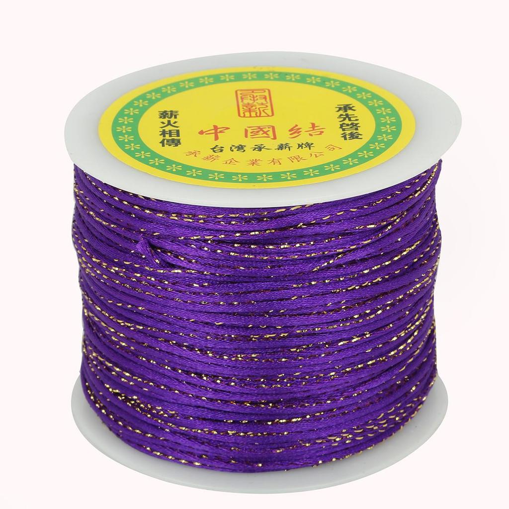 91Meter Gold Silk Thread Knot Beading Bracelet Necklace Braided DIY Jewelry