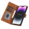 For iPhone 16 Case PU Leather Phone Cover Card Holder Magnetic Clasp Protective