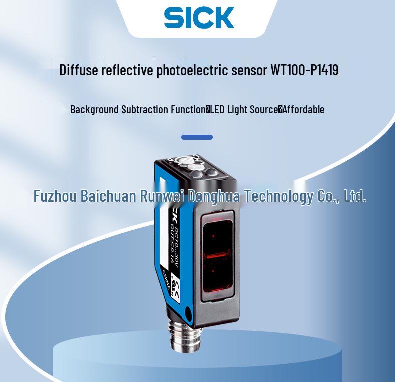 Sick Sensor WT100-P1419 Mini Photoelectric Switch 6026114 - Brand New