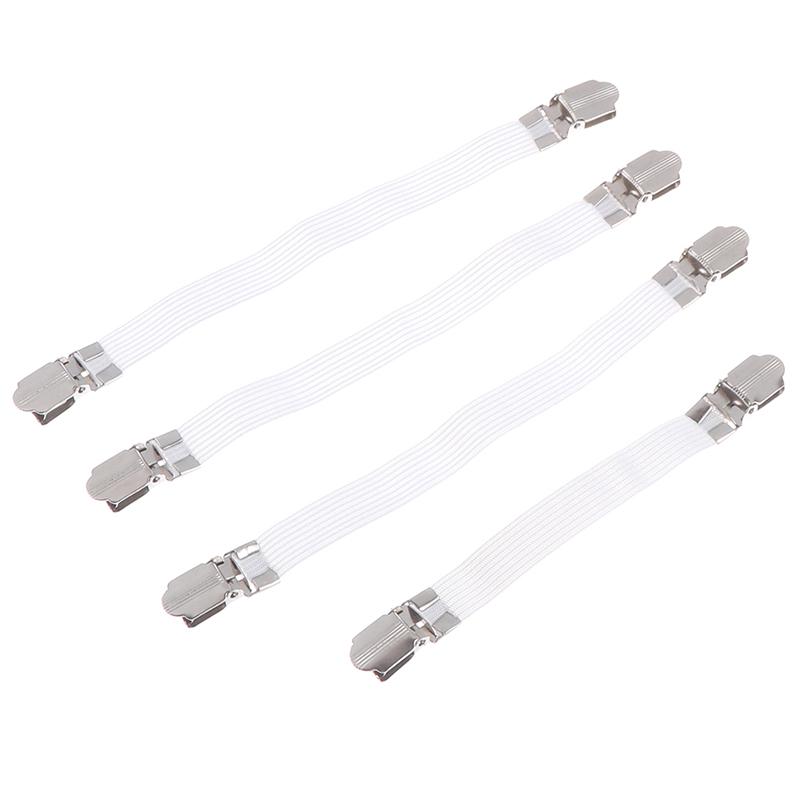 4Pc Ironing Board Cover Clip Fasteners Tight Fit Elastic Brace Ties Straps Grips