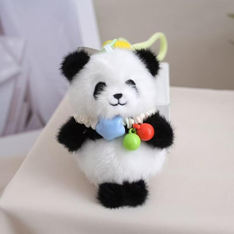 Cute Animal Plush Keychain With Pp Cotton Filling For Bags And Travel Accessories