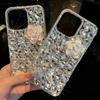 Glitter Bling Crystal Rhinestone Camellia Flower Phone Case For Samsung Galaxy Note 20 Ultra 10 Plus Xcover 7 Pro Sparkly Diamond Cover