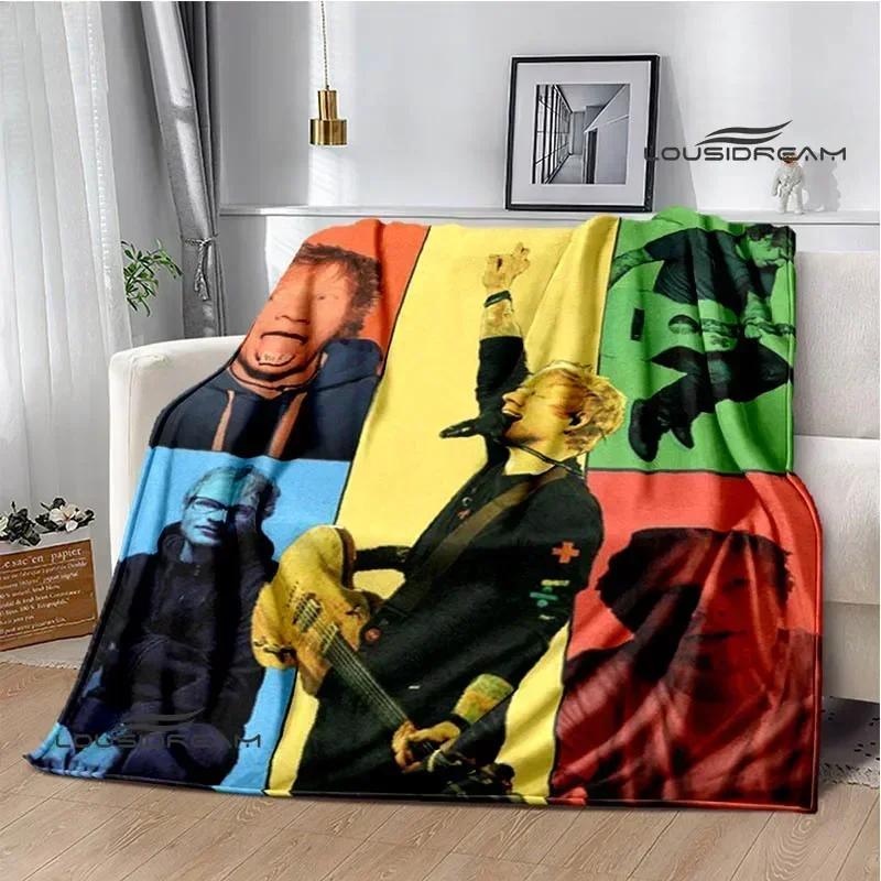 Sänger Ed Sheeran bedruckte Decke Warme Flanelldecken Weiche und bequeme Decke Bettwäsche Decken für Betten Geburtstagsgeschenk