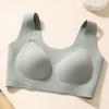 Women Seamless Breathable Thin Wireless Push Up Vest Style Plus Size Daily Bra
