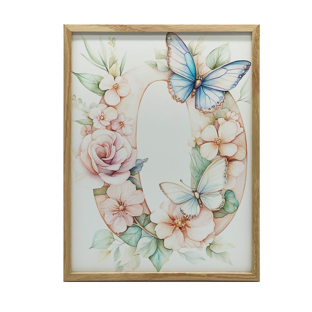 Round Magic - Poster With The Letter "O" Round Magic - Poster With The Letter "O", 70X100 Cm, Without Frame, Premium Canvas On Stretcher