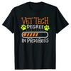 Funny Cute Vet Tech Degree In Progress Student Veterinary Technician Major T Shirts Summer Cotton Streetwear Gifts Tshirt